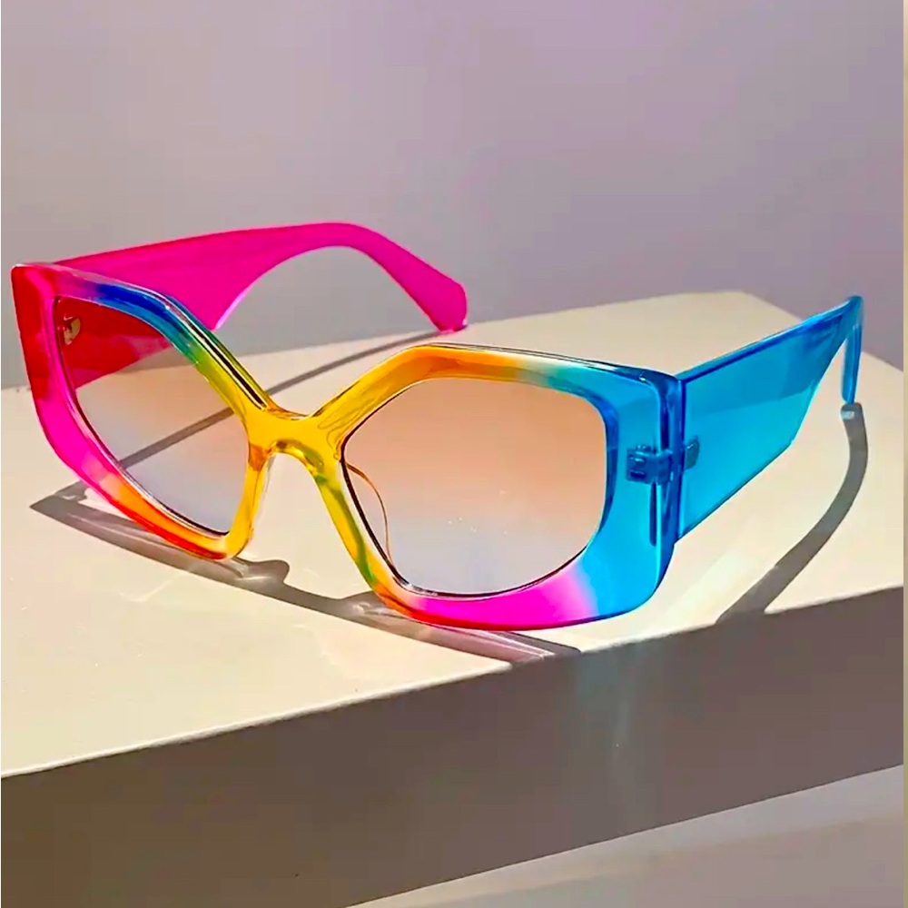 Dani Rainbow Gradient Lens Glasses